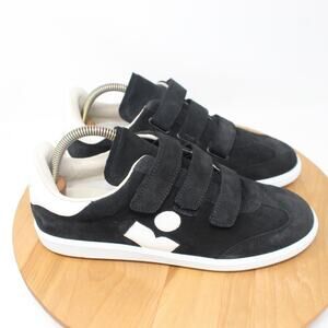 Isabel Marant Shoes Womens 11 Beth Sneaker Black Suede Casual Minimalist Luxury